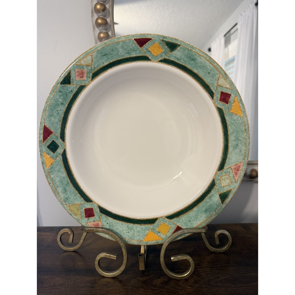 Royal Doulton Japora TC1269 11" Pasta Bowls Set of 4 Fine China Indonesia